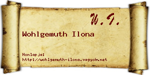Wohlgemuth Ilona névjegykártya